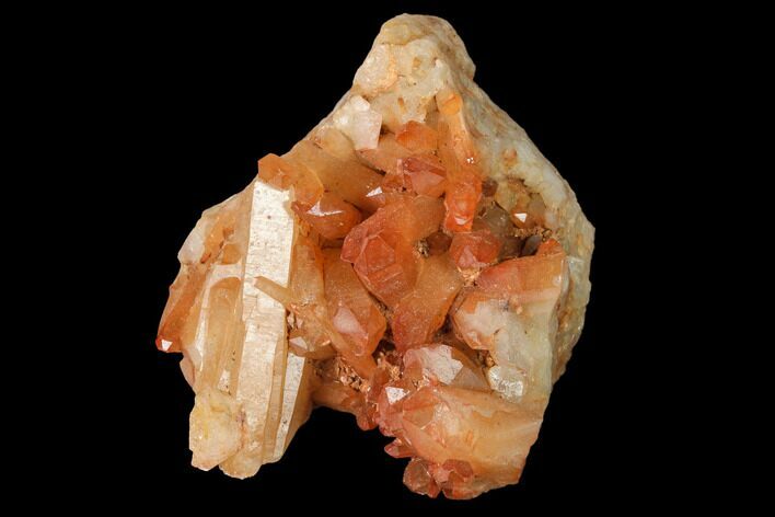 Natural, Red Quartz Crystal Cluster - Morocco #142930